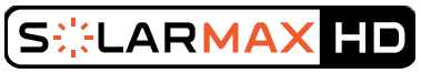 Logotipo de la tecnología SolarMAX HD, que garantiza visibilidad total y alto brillo en las pantallas de las sondas Lowrance.