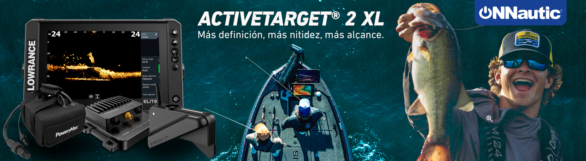 Lowrance ActiveTarget 2 XL ELite FS. ONNautic