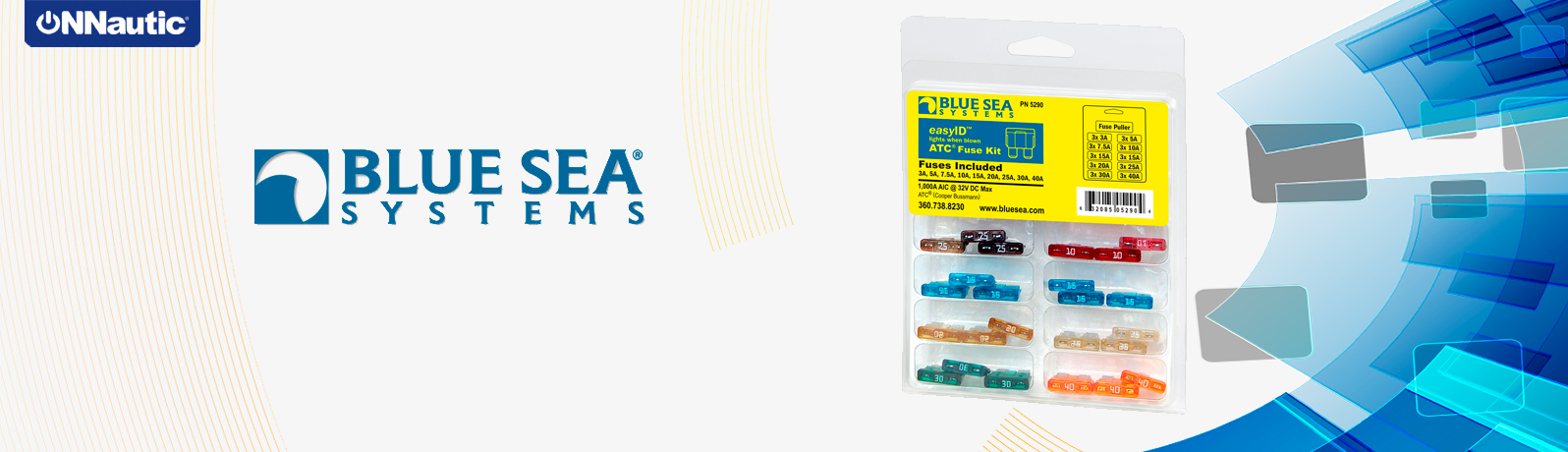 Kit de fusibles 5290-BSS de Blue Sea Systems. ONNautic