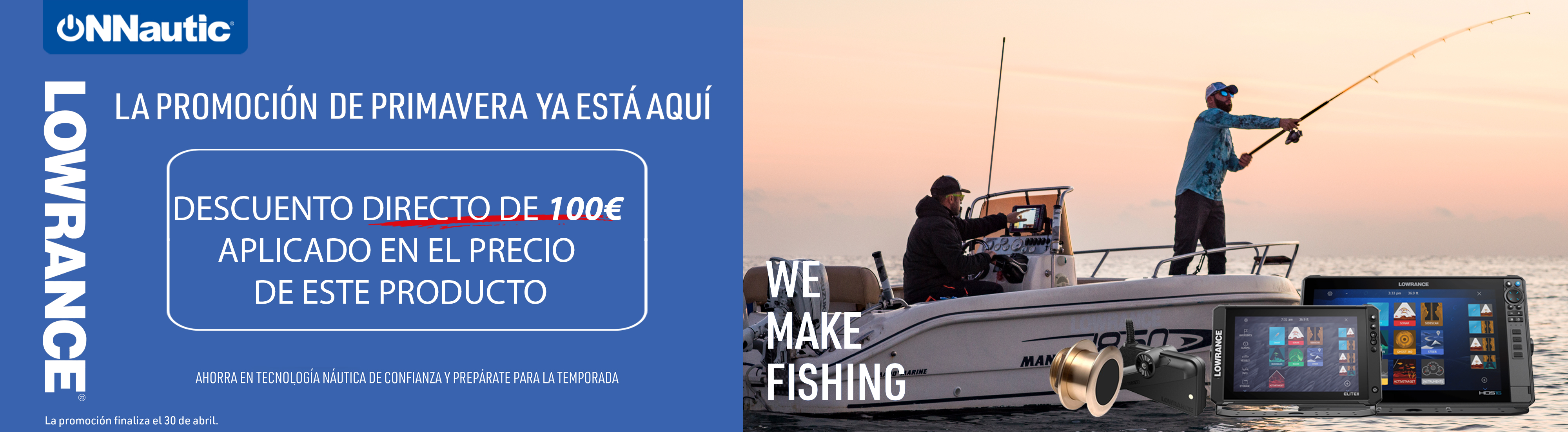 Promoción descuento directo Abril 2026. ONNautic
