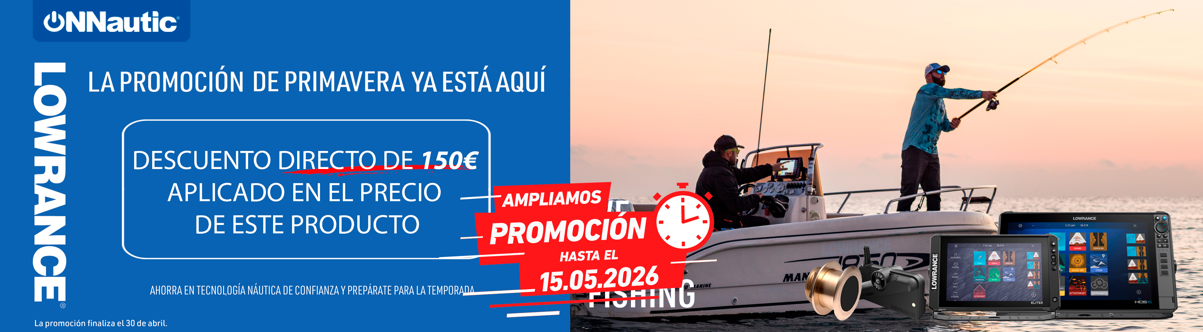 Promoción descuento directo Abril 2026. ONNautic