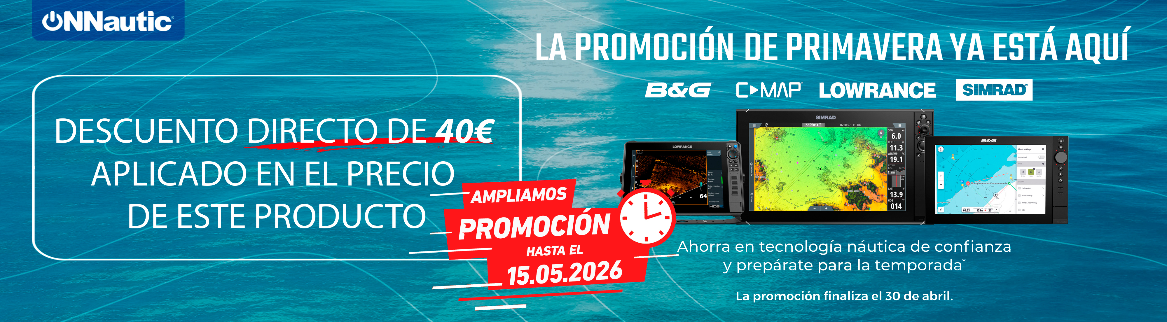 Banner promoción descuento C-Map. ONNautic