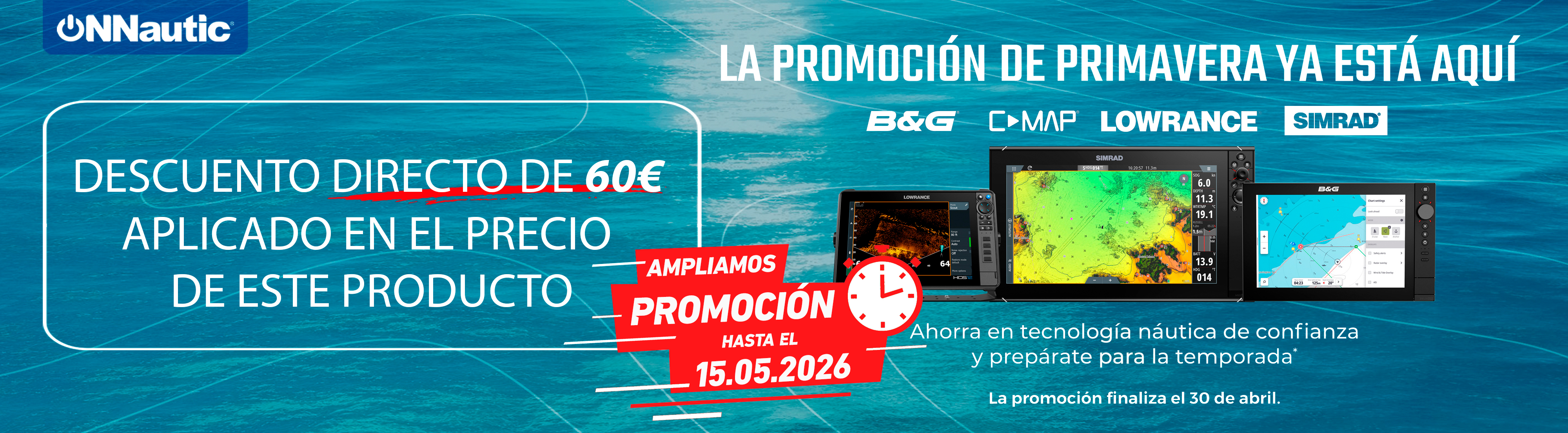 Banner promoción descuento C-Map. ONNautic