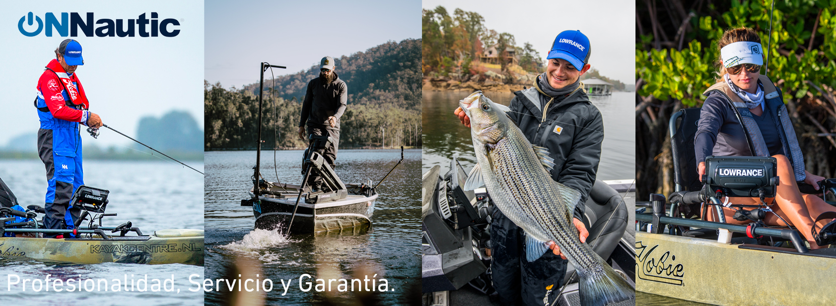 Banner Lowrance Simrad. ONNautic Fishing