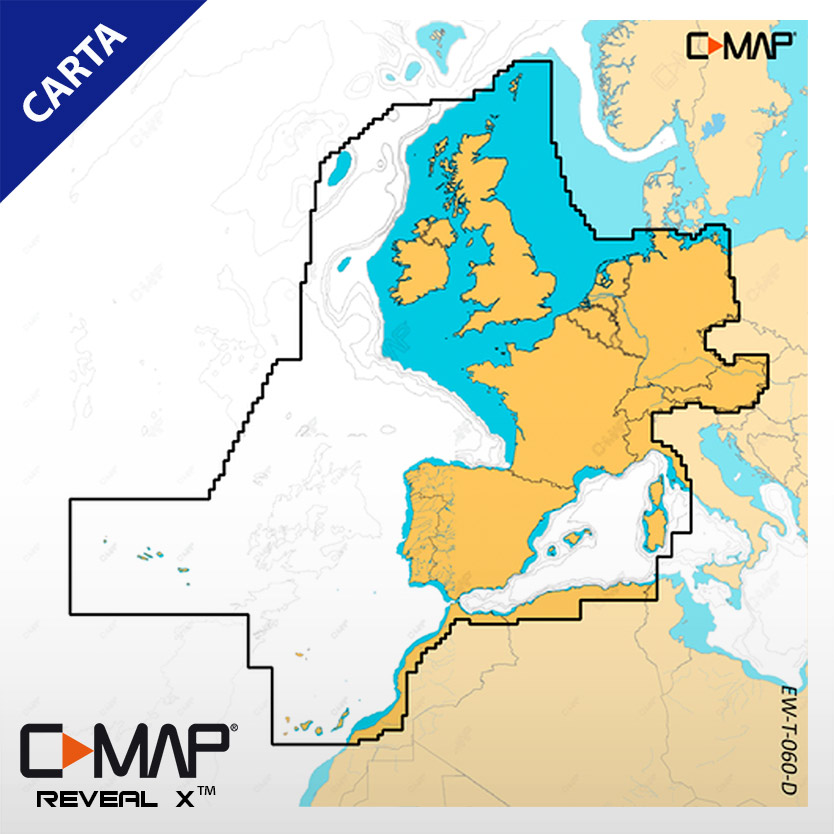 C-MAP DISCOVER X EW-T-060-D-MS - Central-West Europe