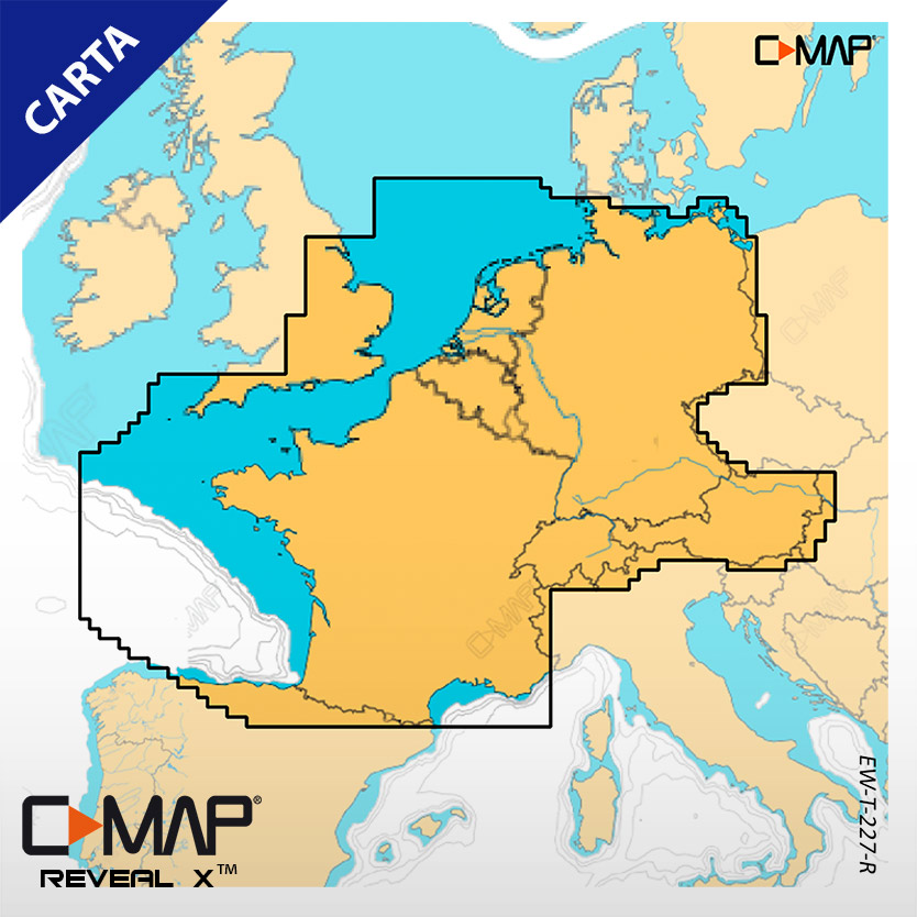 C-MAP REVEAL X EW-T-227-R-MS - North-West Europe