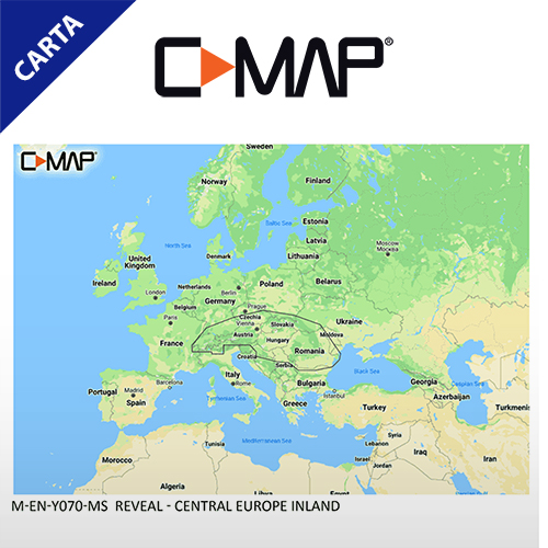 C-MAP REVEAL M-EN-Y070-MS Central Europe Inland
