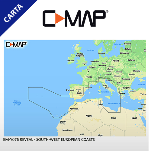 C-MAP REVEAL M-EM-Y076-MS South-West European Coasts