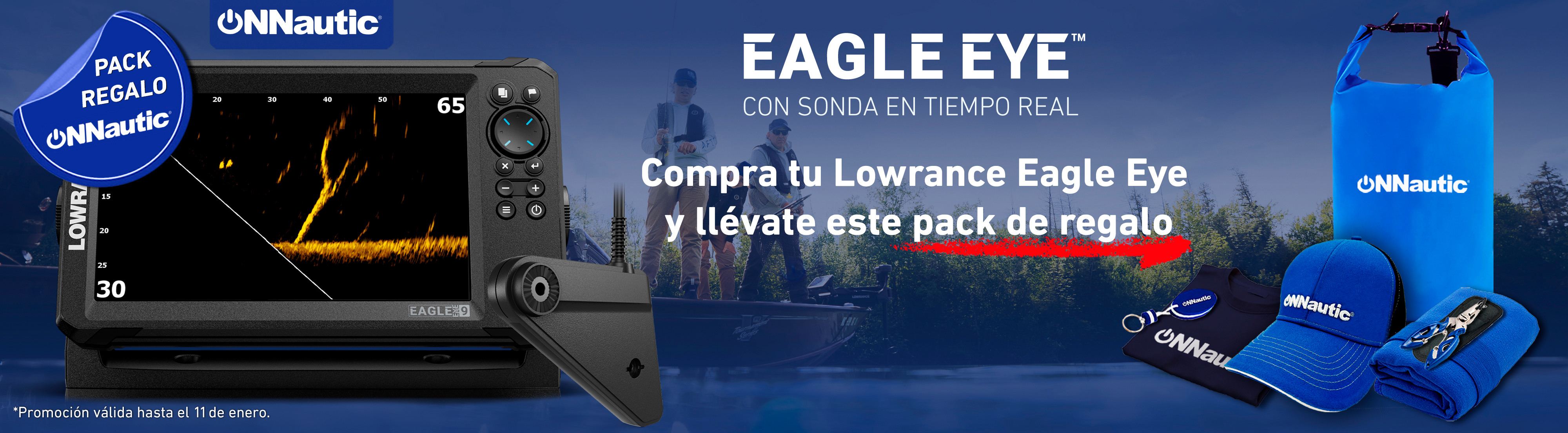 Lowrance Eagle + Pack de regalo ONNautic