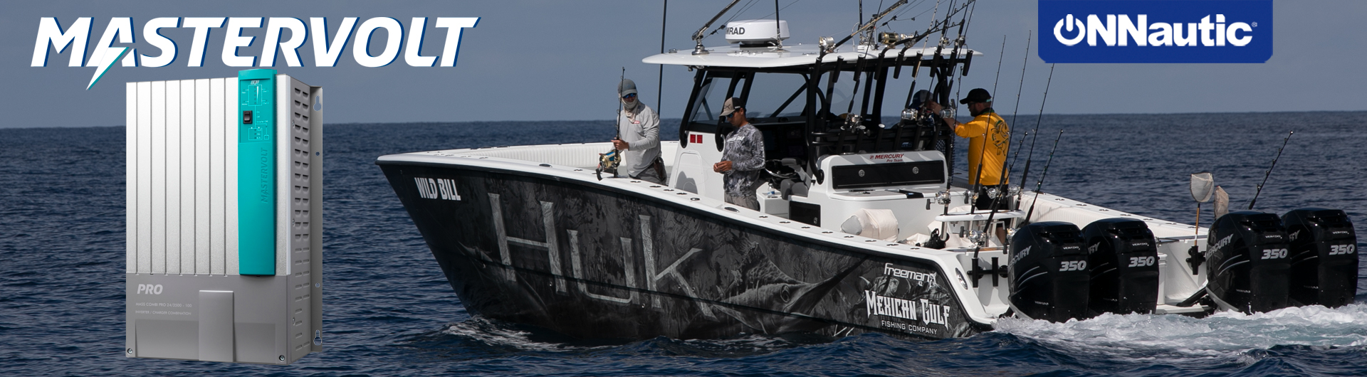 MASTERVOLT cargador e inversor de baterias barcos de pesca. ONNautic