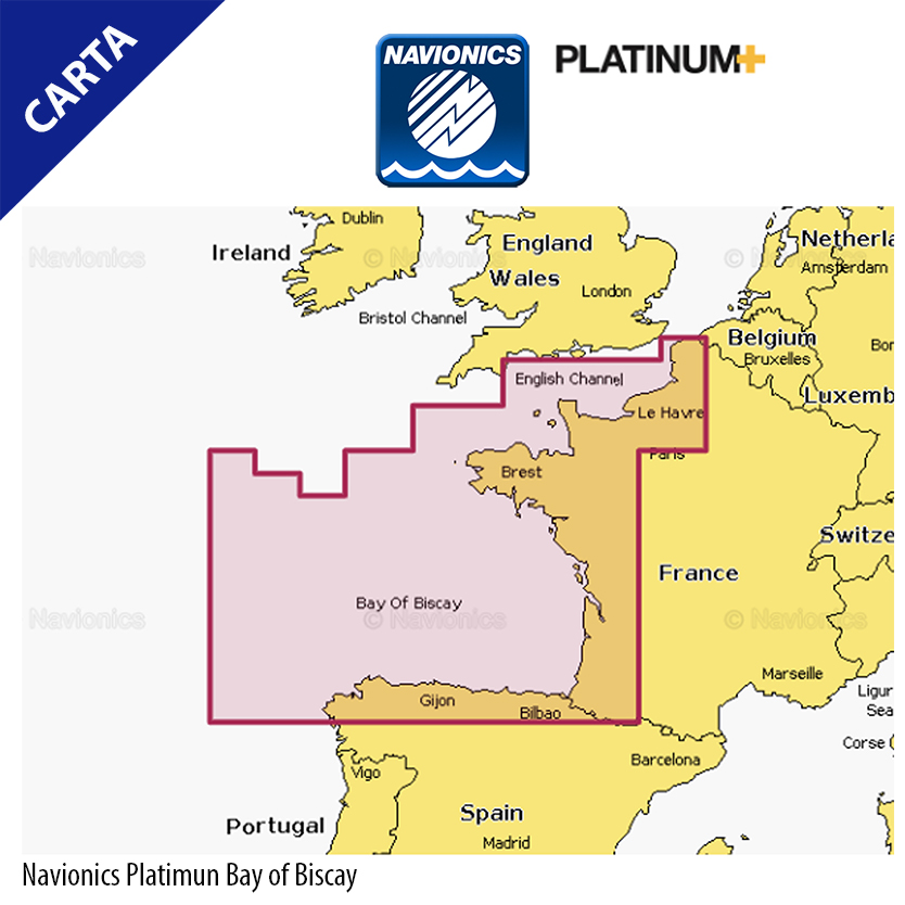 Navionics Platinum + NPEU008R of Biscay - Spain