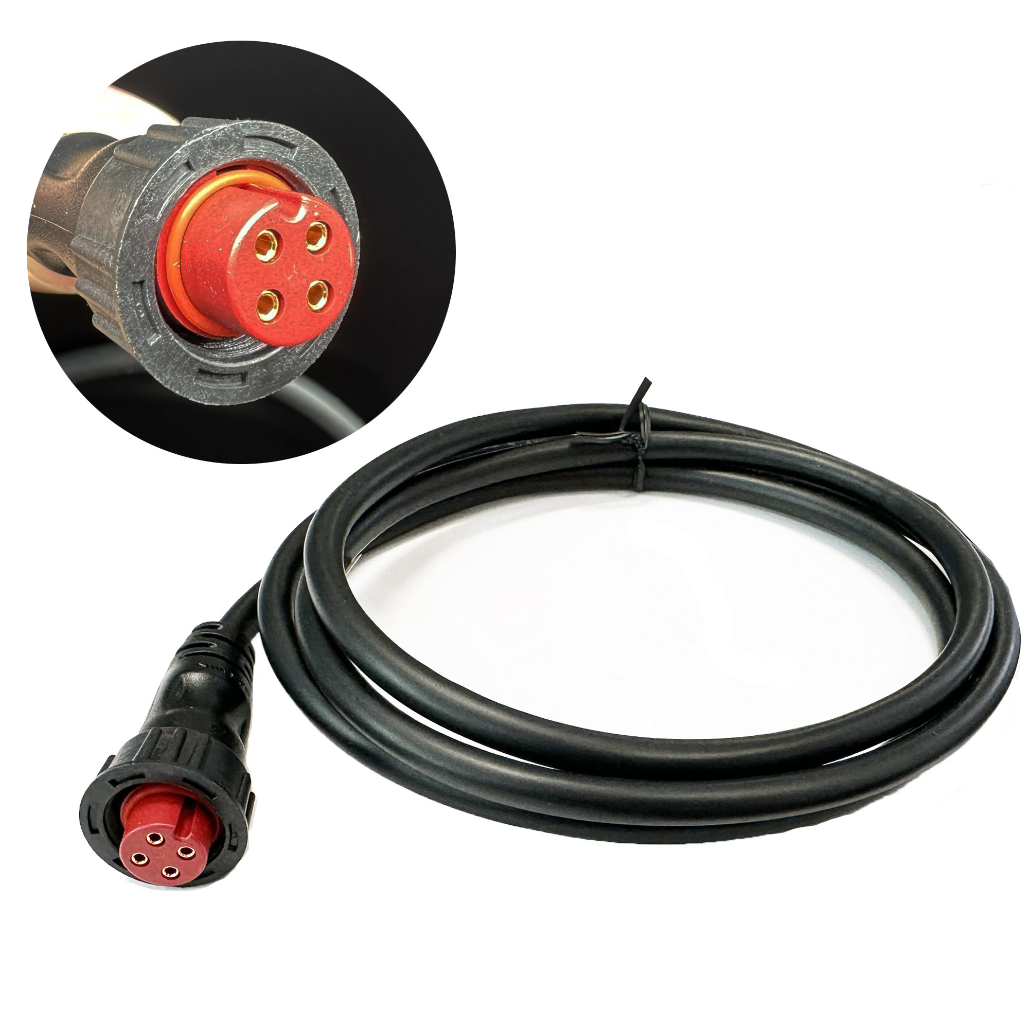 Cable de alimentación/datos roscado (4 pines) para Garmin EchoMap Plus / Chirp / UHD / UHD2. ONNautic