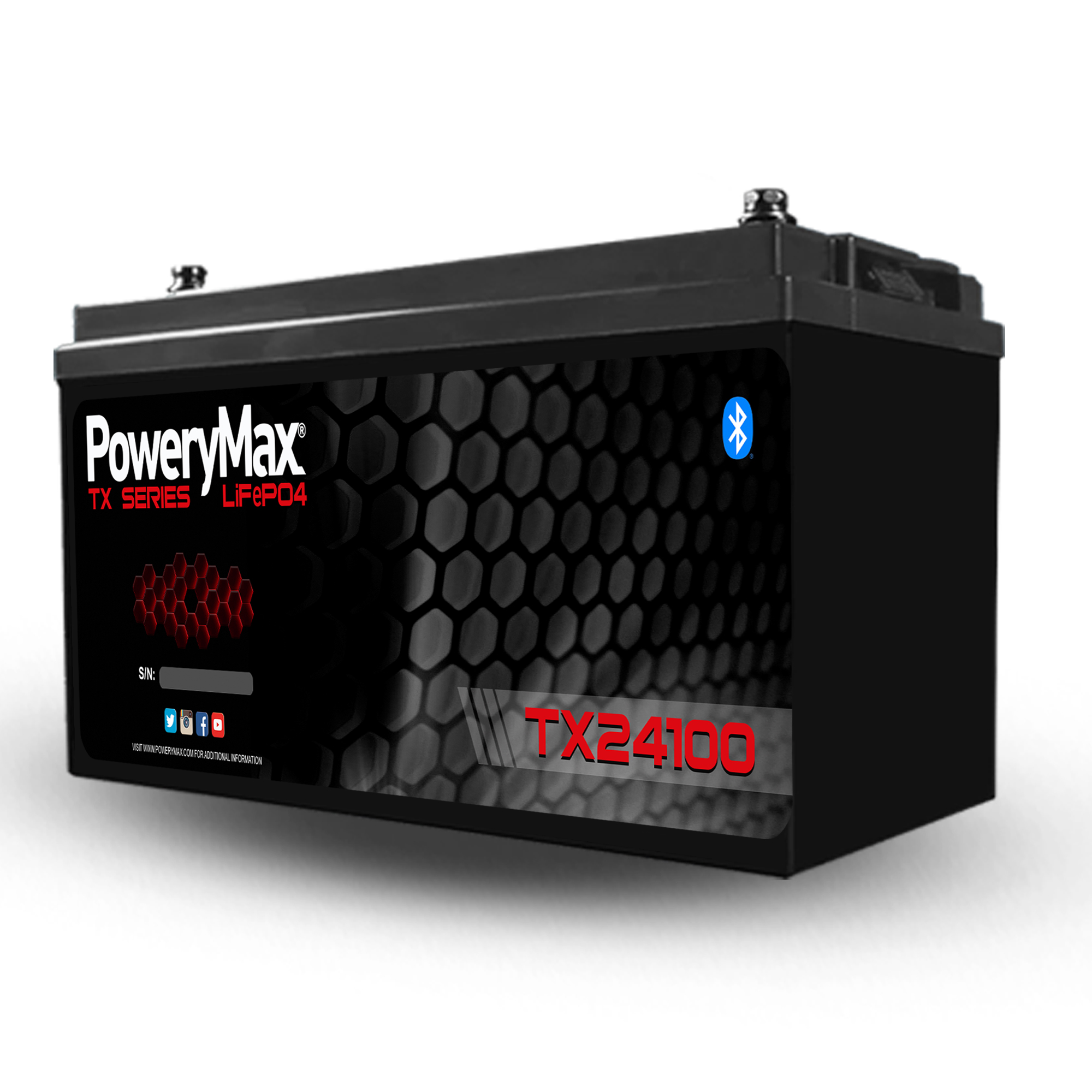 Batería de Litio LiFePO4 PoweryMax TX24100. ONNautic
