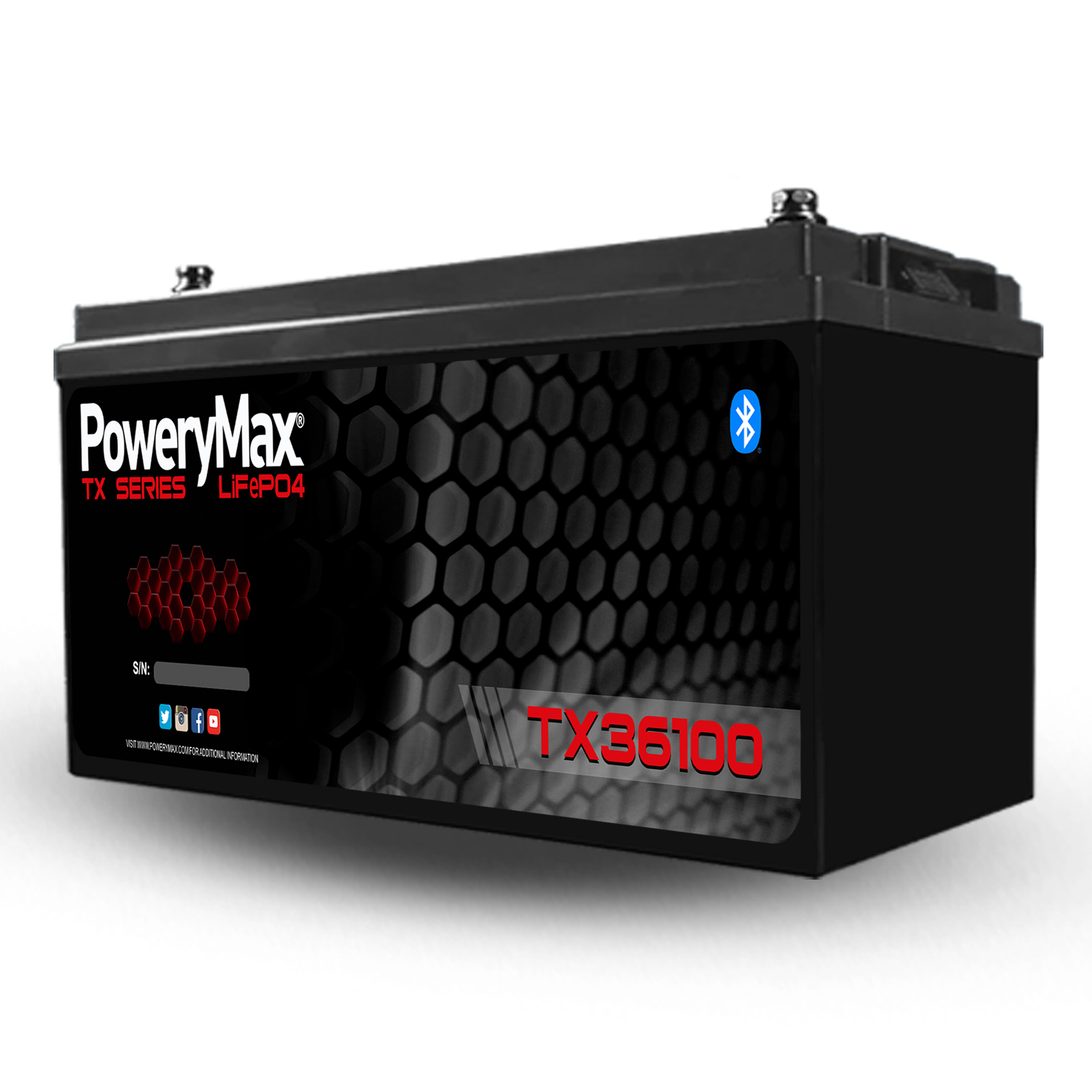 Batería de Litio LiFePO4 PoweryMax TX35100. ONNautic