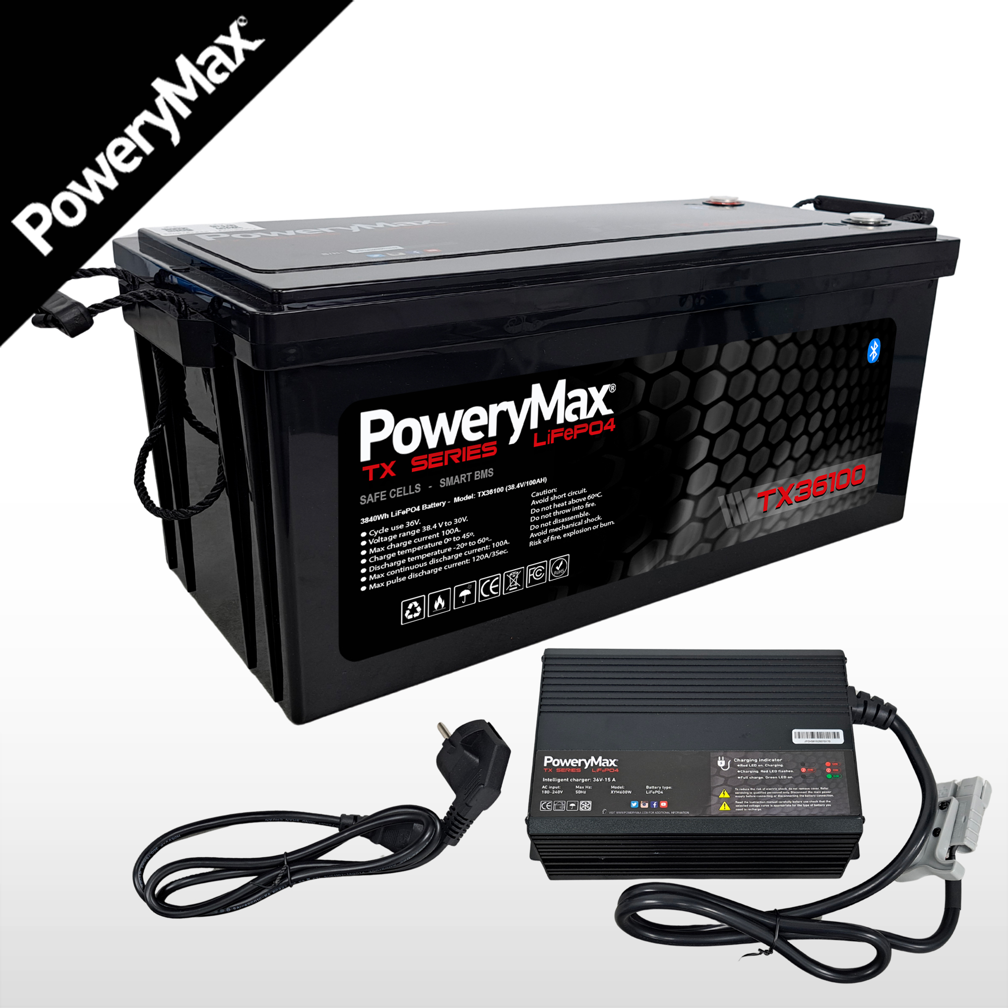 Batería de Litio PoweryMax 36v 100Ah. ONNautic