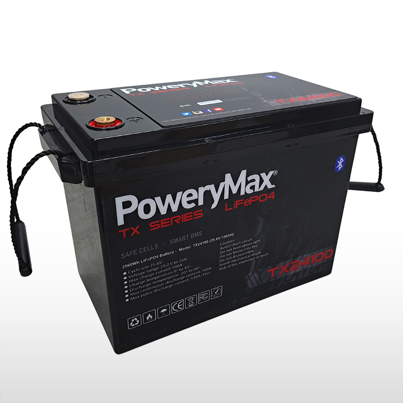 Batería de Litio LiFePO4 PoweryMax TX24100. ONNautic