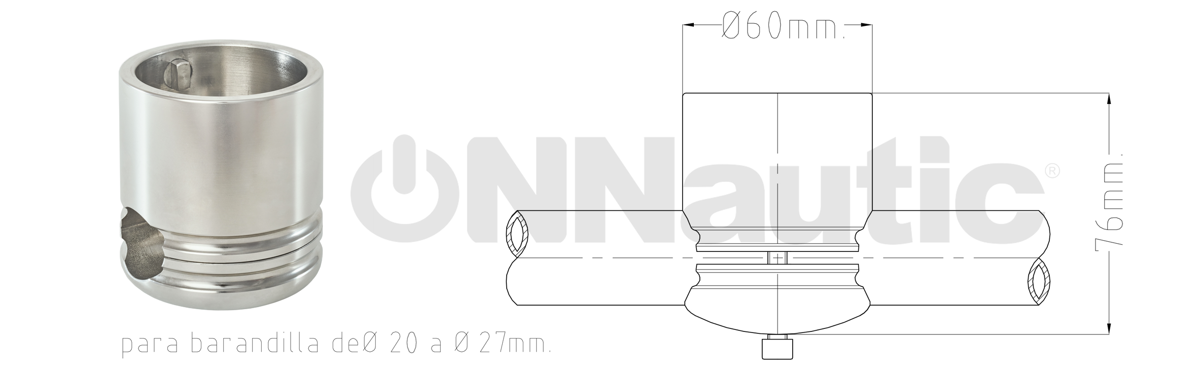 Base cañero tubo Rocket 20-27