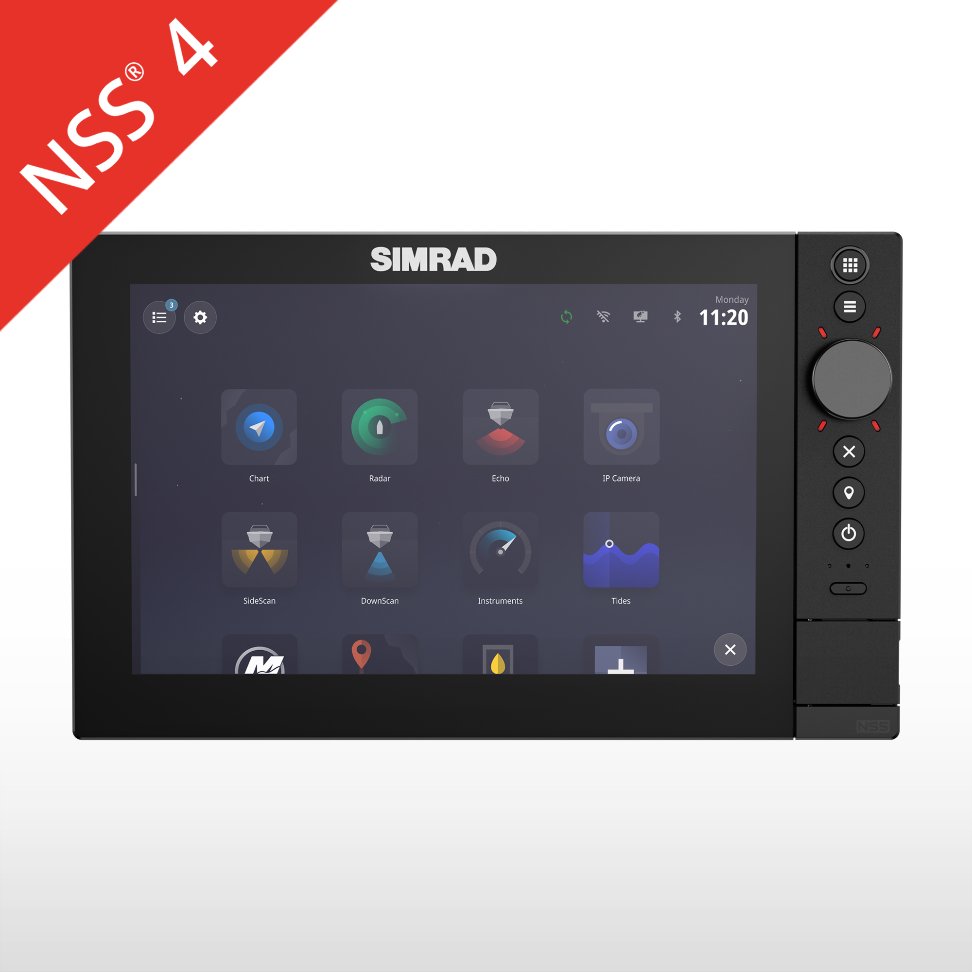 Sonda GPS plotter de pesca SIMRAD NSS4 10. ONNautic