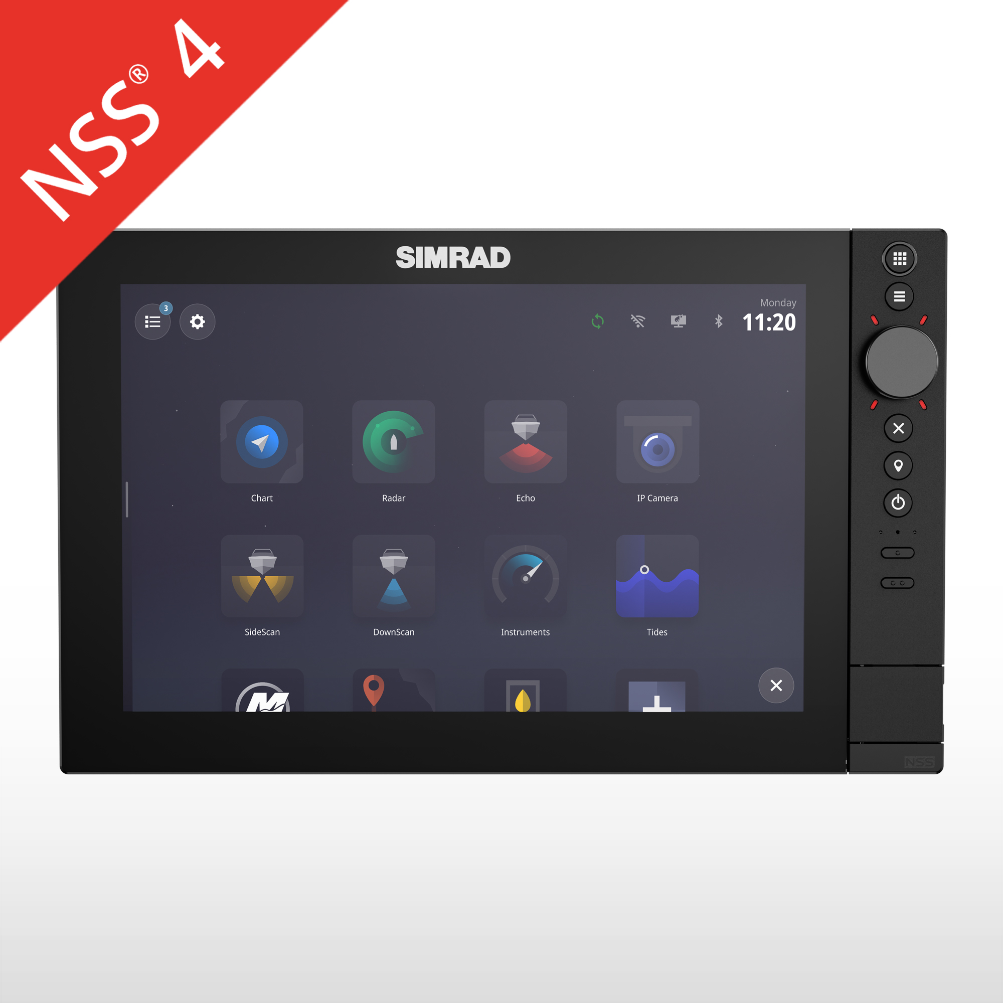 Sonda GPS plotter de pesca SIMRAD NSS4 10. ONNautic