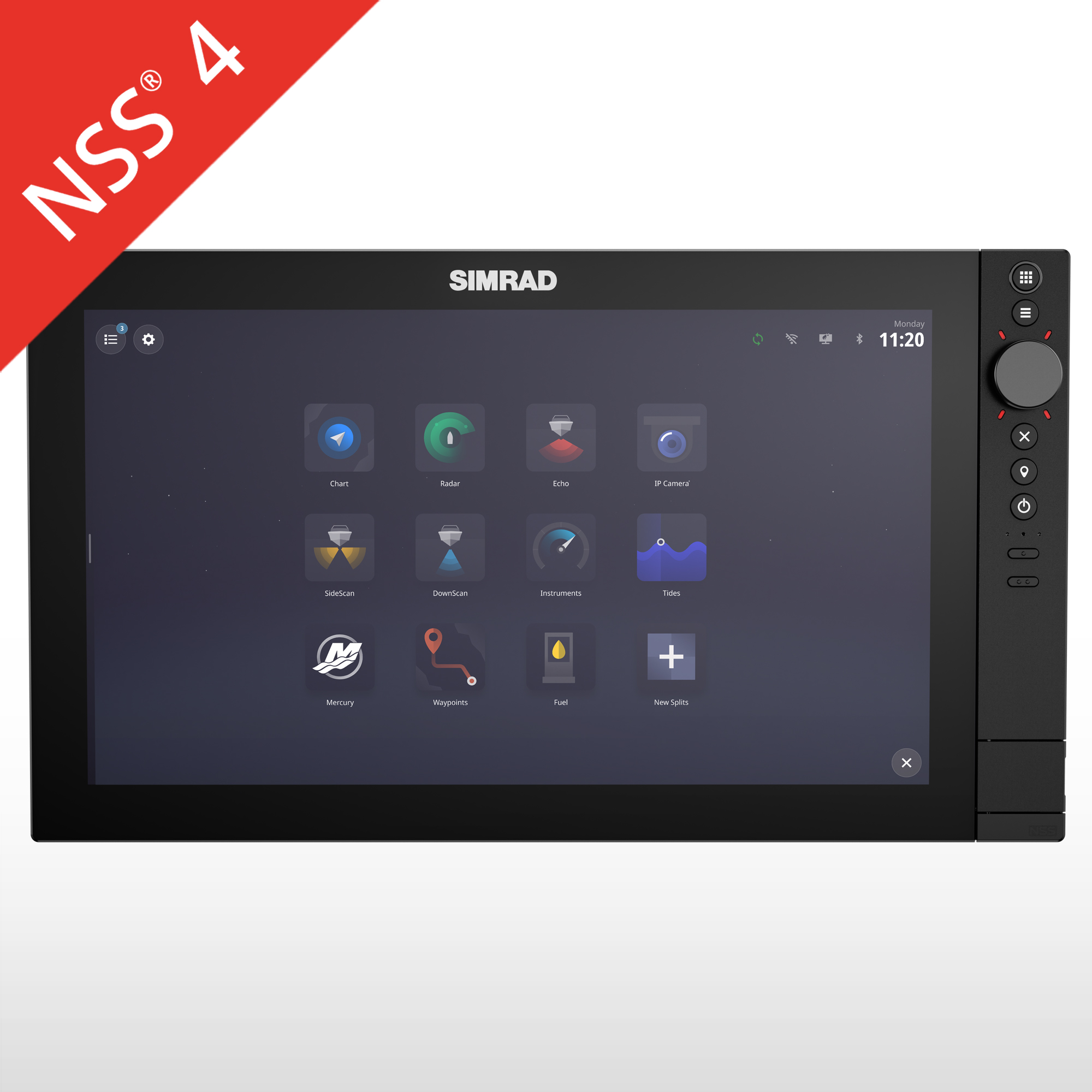 Sonda GPS plotter de pesca SIMRAD NSS4 10. ONNautic