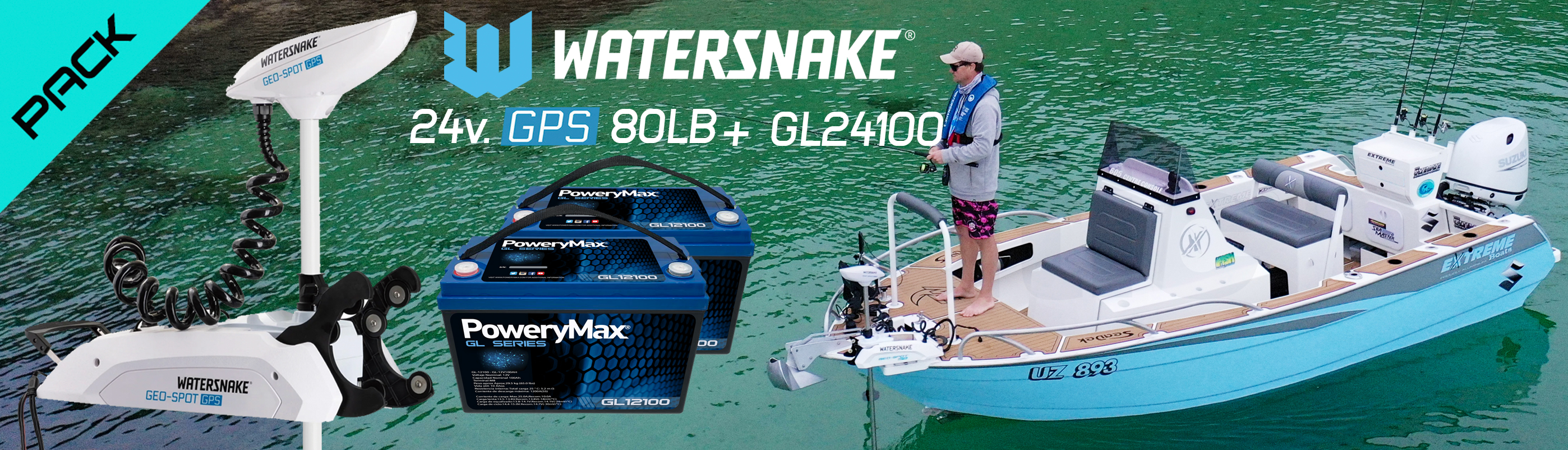 WaterSnake motor eléctrico para la pesca con posicionamiento GPS. ONNautic