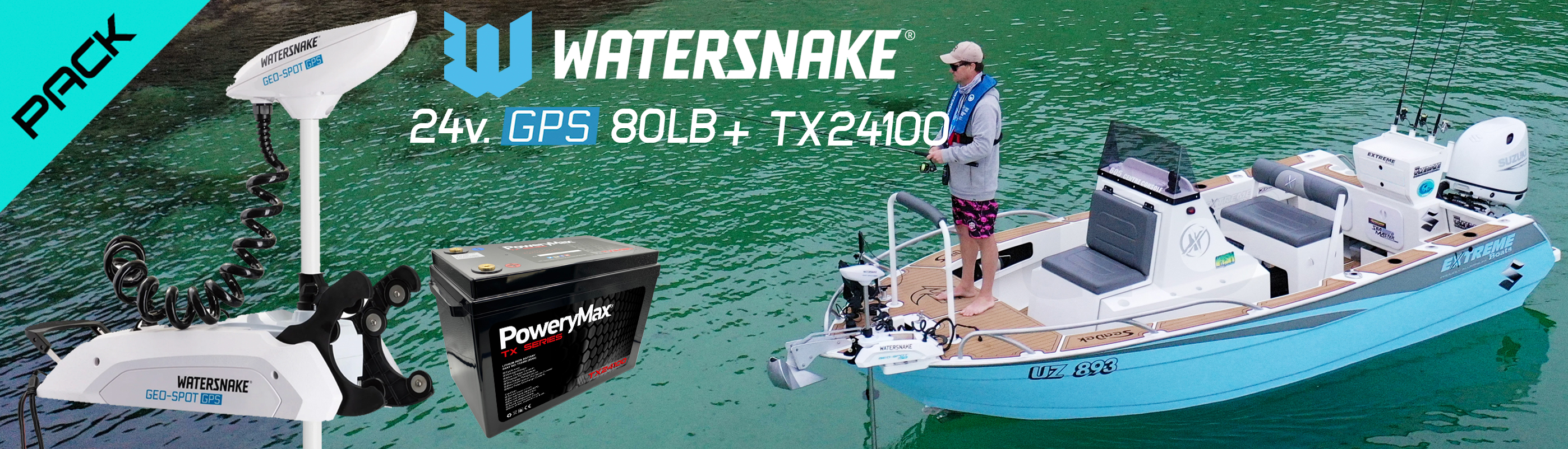 WaterSnake motor electrico para la pesca con posicionamiento GPS. ONNautic