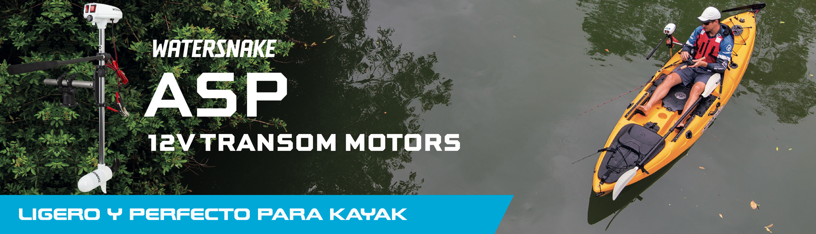 WaterSnake motor electrico para la pesca con posicionamiento GPS. ONNautic