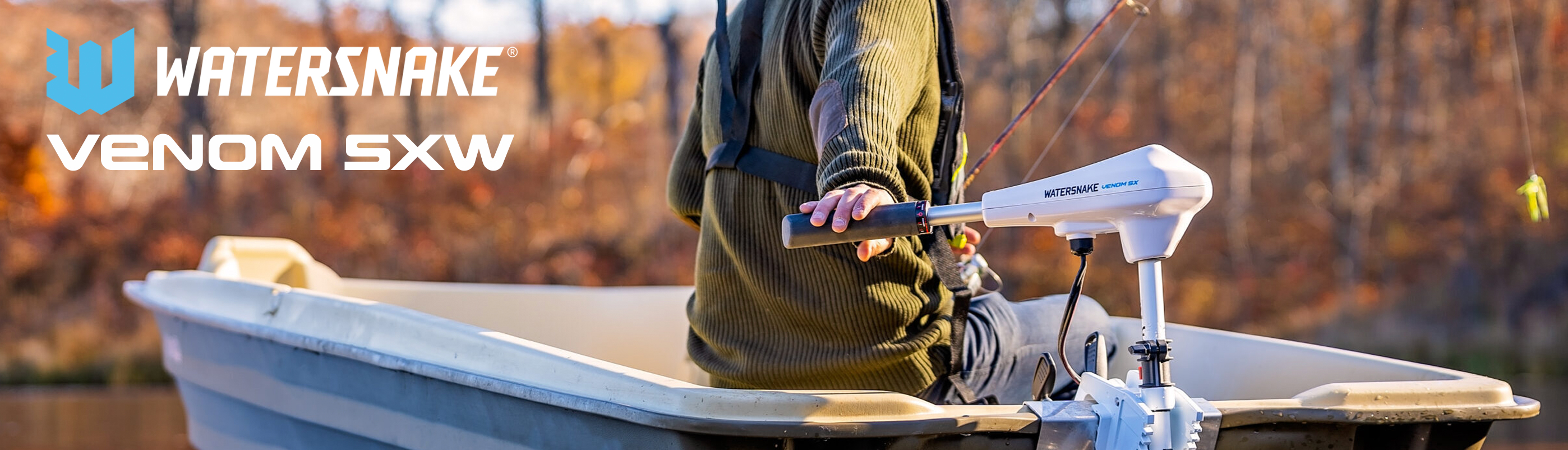 Motor eléctrico fueraborda Watersnake Venom SXW 34lb 30" ( 76 cm). ONNautic