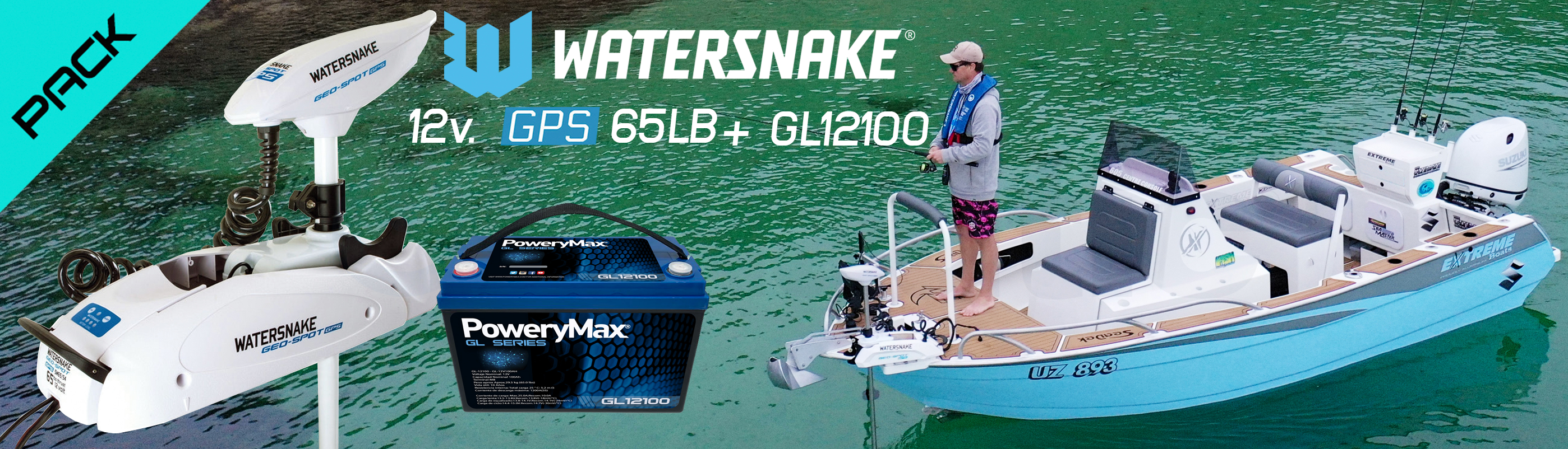 WaterSnake motor electrico para la pesca con posicionamiento GPS. ONNautic