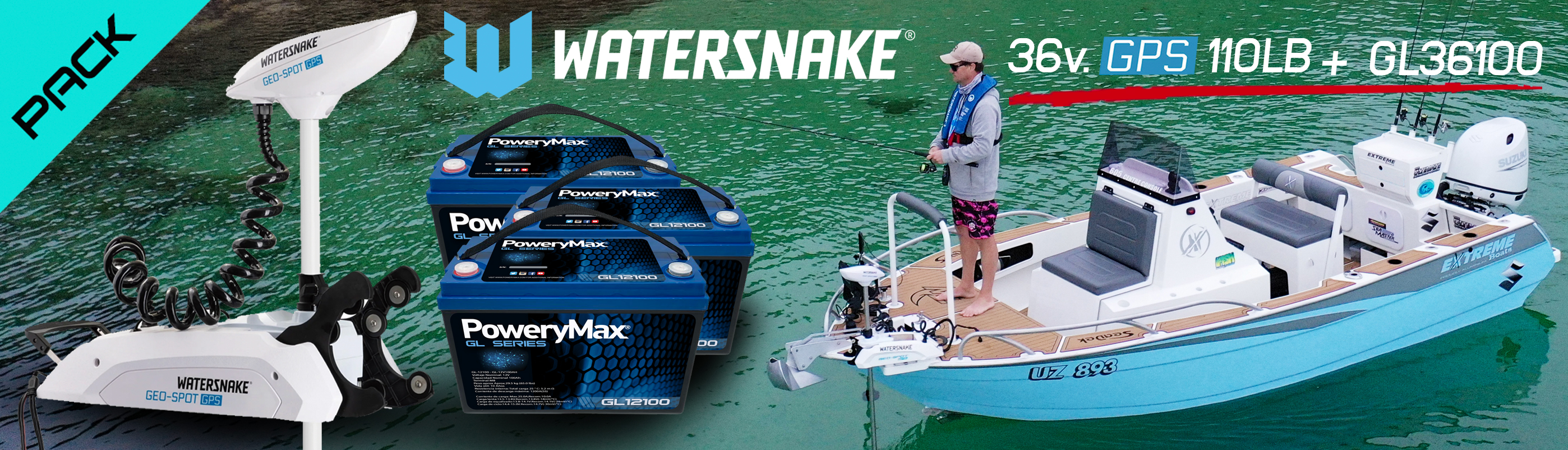 WaterSnake motor electrico para la pesca con posicionamiento GPS. ONNautic