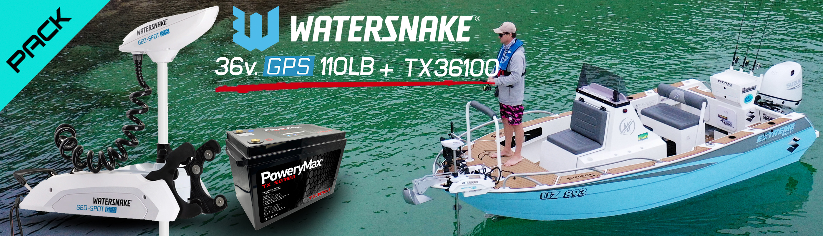 WaterSnake motor electrico para la pesca con posicionamiento GPS. ONNautic