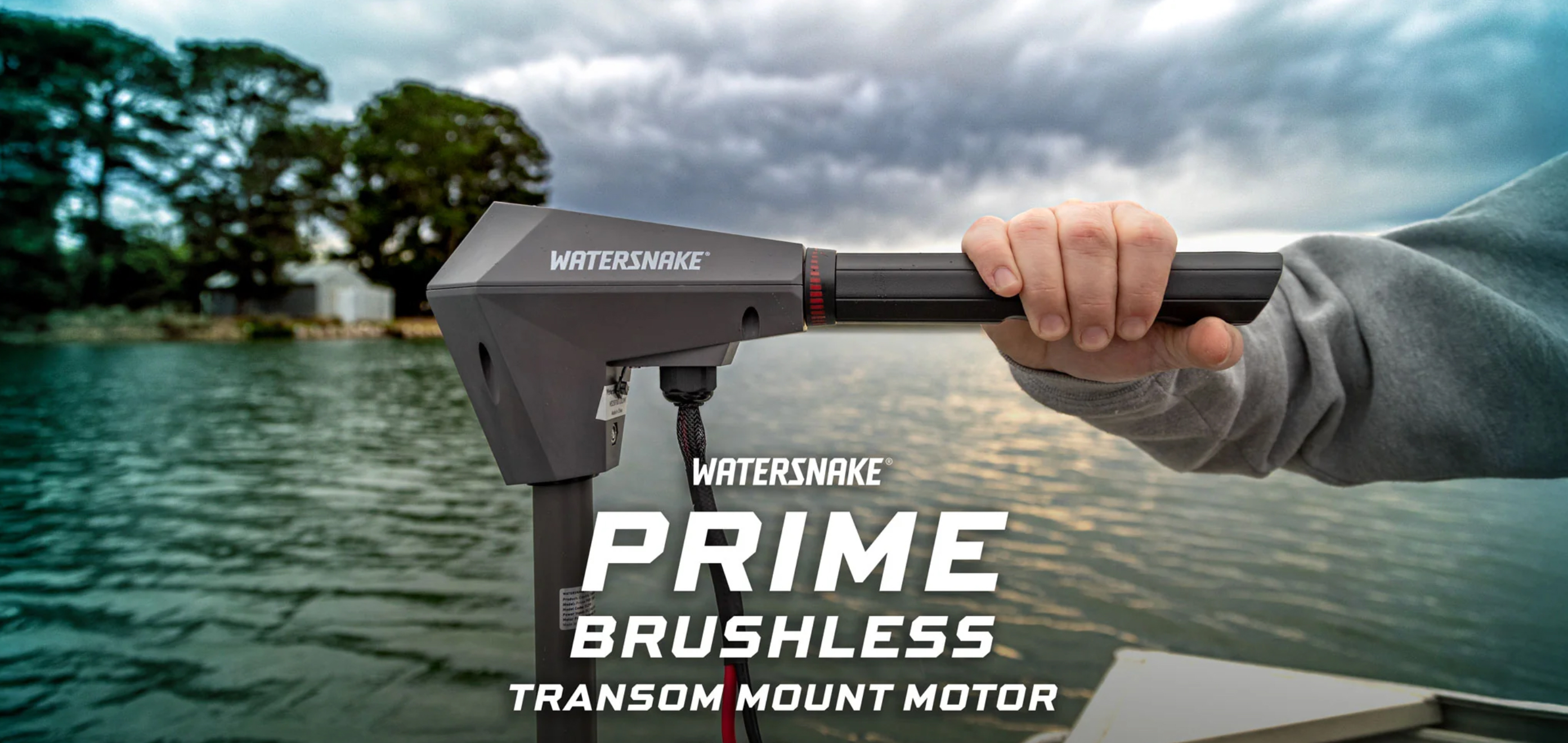 Motor eléctrico fueraborda 12V brushless Watersnake Prime 70 lbs 36" / 91cm